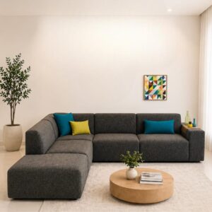 Modern L-Shape Custom Sofa Design with Premium Sofa Cover (Copy)